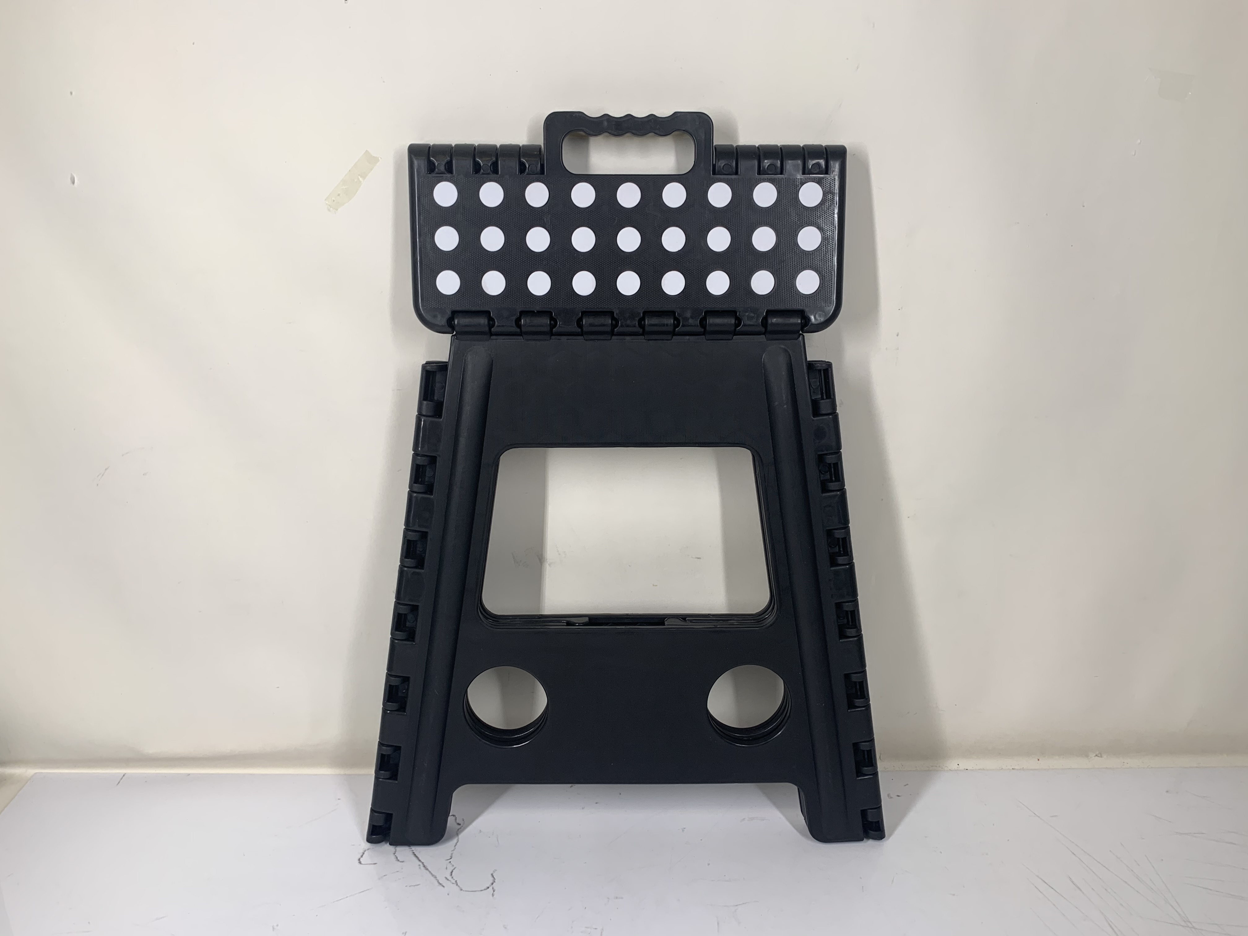 Banco plegable 39cm alto Negro Orange