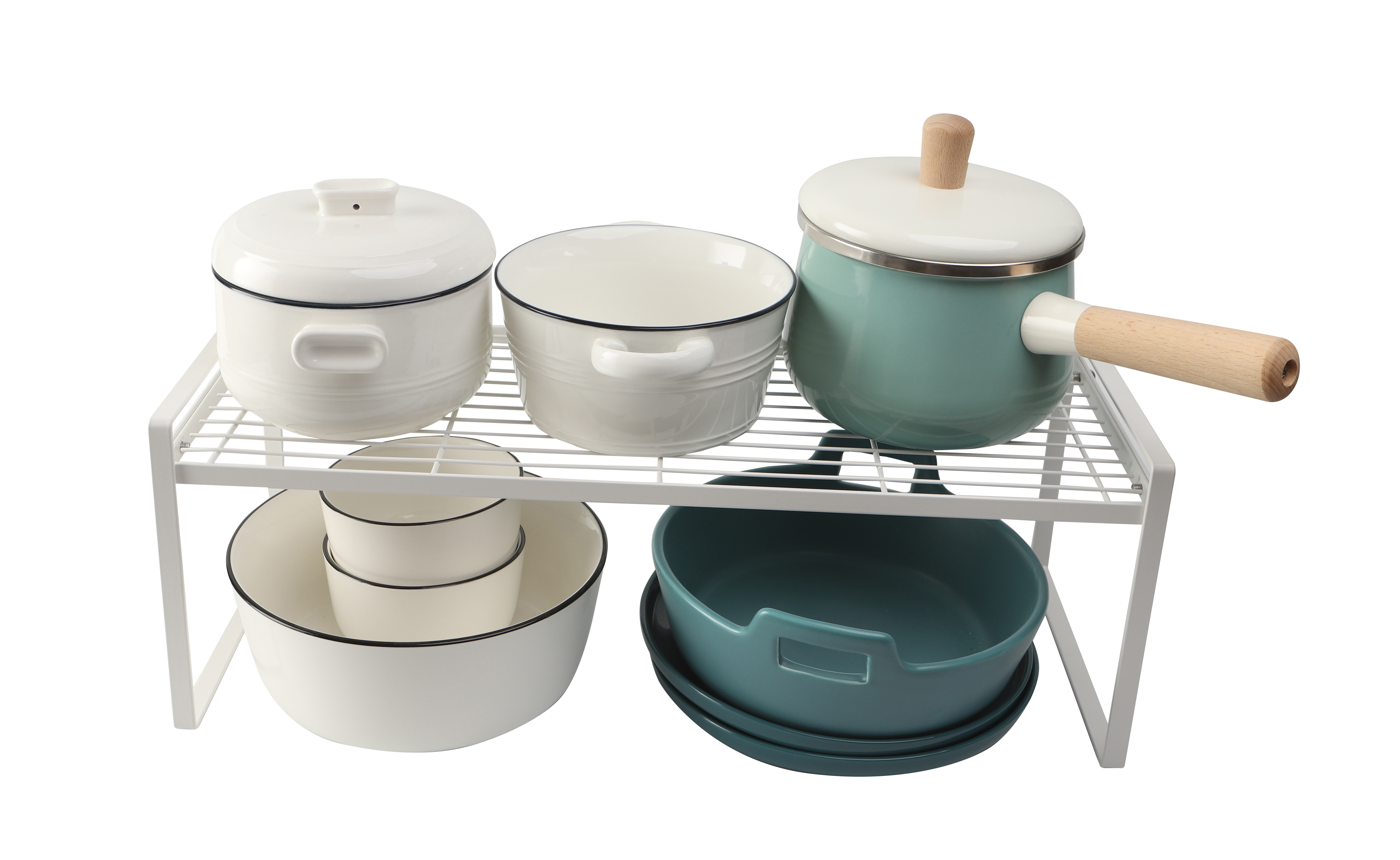 Organizador de Acero Orange Modelo M Blanco Mate de 21cm