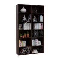 Biblioteca Office Melamina Habano Tuhome