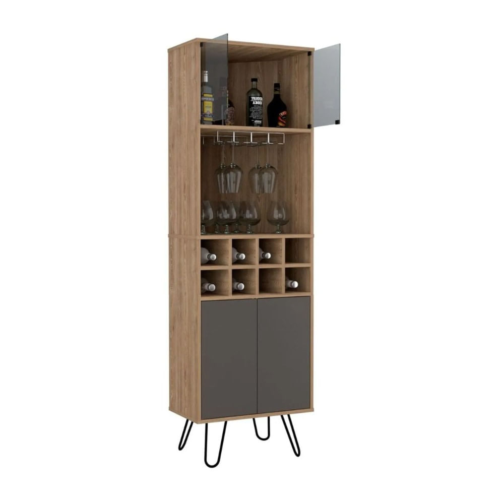 Bar Esquinero Vassel Melamina Miel Tuhome