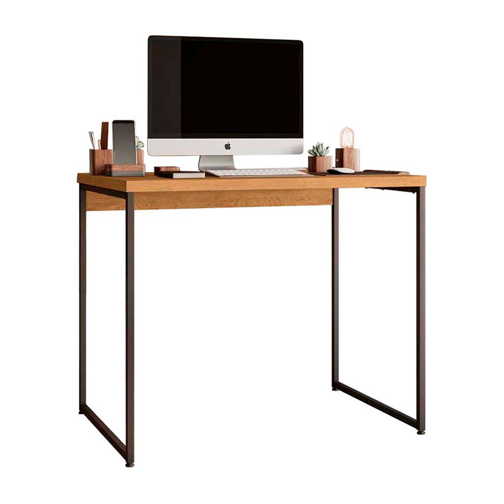 Escritorio London 118cm Maple Metal Orange