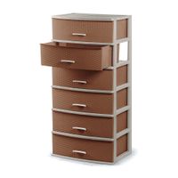 Cómoda Organizadora Happy #6 Polinplast Beige