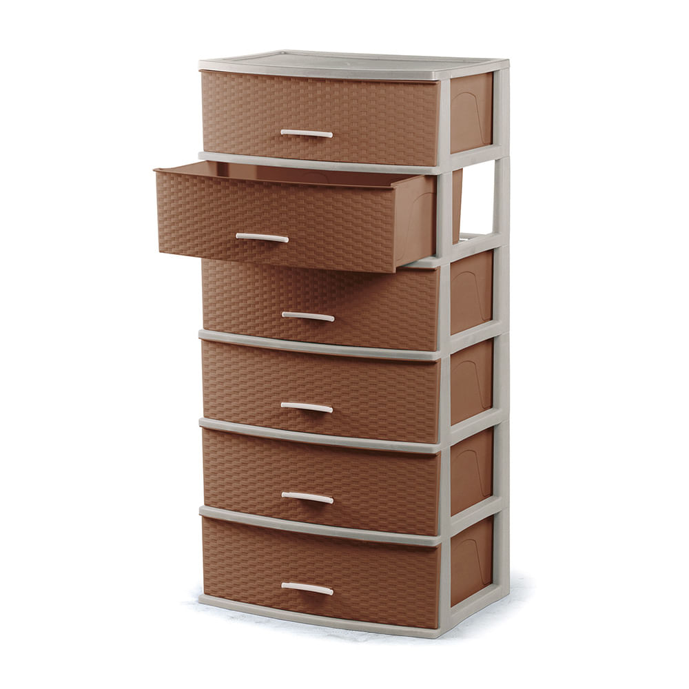 Cómoda Organizadora Happy #6 Polinplast Beige