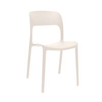 Silla de Diseño Decorativo Obi Polipropileno/Madera Blanco Bonno