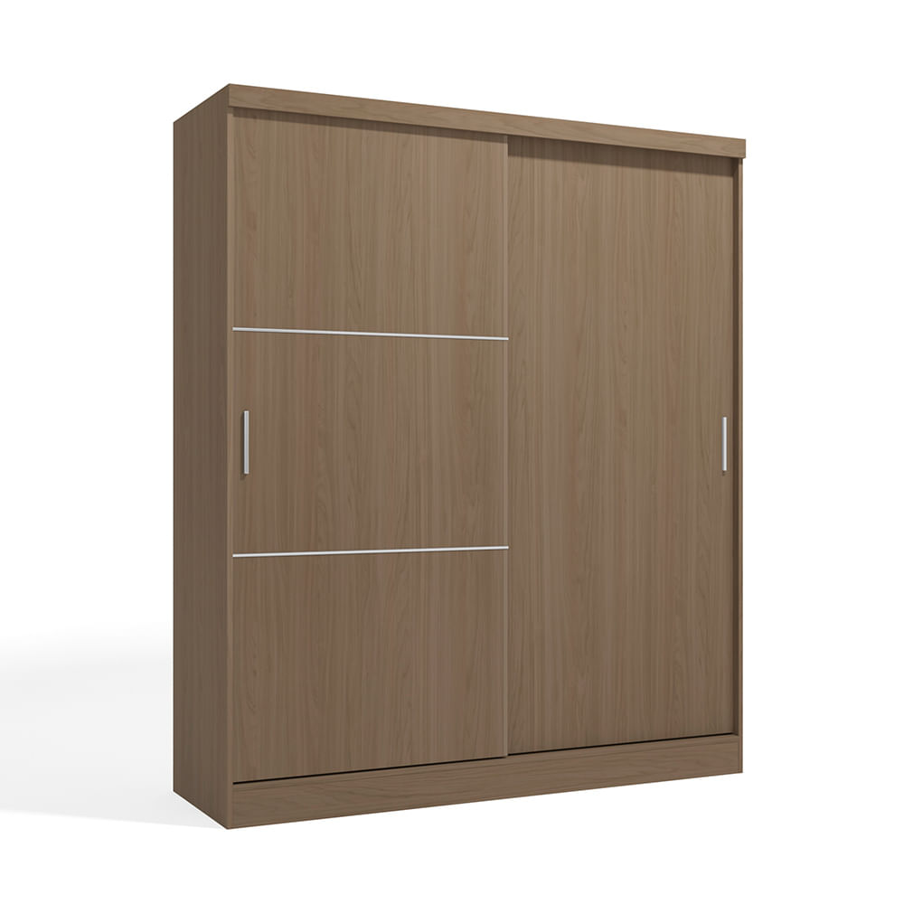 Ropero Roma Orange Nature 2 Puertas Corredizas 2 Cajones 2 Repisas Marrón