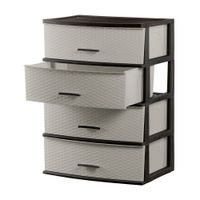 Cómoda Organizadora Happy #4 Marrón Beige Polinplast