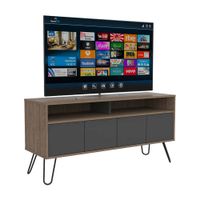 Mesa para tv 55"" Vassel color Miel Tuhome