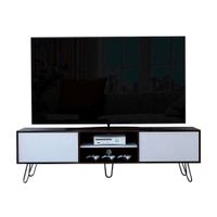 Mesa para tv 80"" Vassel color Habano Tuhome