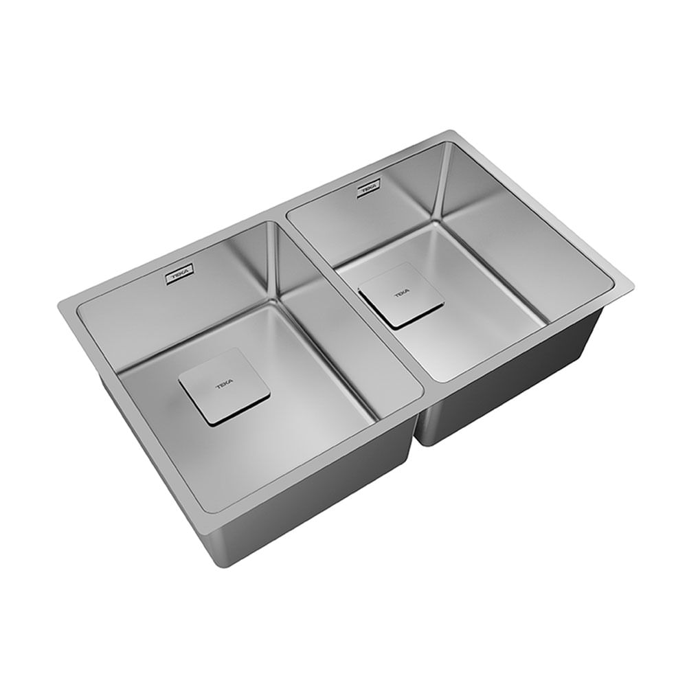 Lavaplatos de Acero Inoxidable Teka Universe 80 TXP 2C Plata Brillante