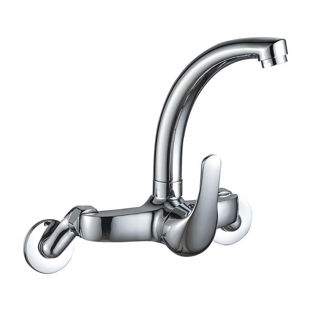 Mezcladora de lavadero Monocomando con pico Alto 8"" Orange