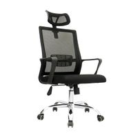Silla de Oficina Giratoria Look Negro Bonno