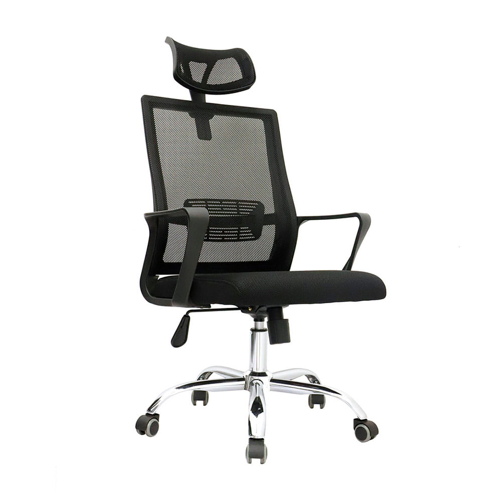 Silla de Oficina Giratoria Look Negro Bonno