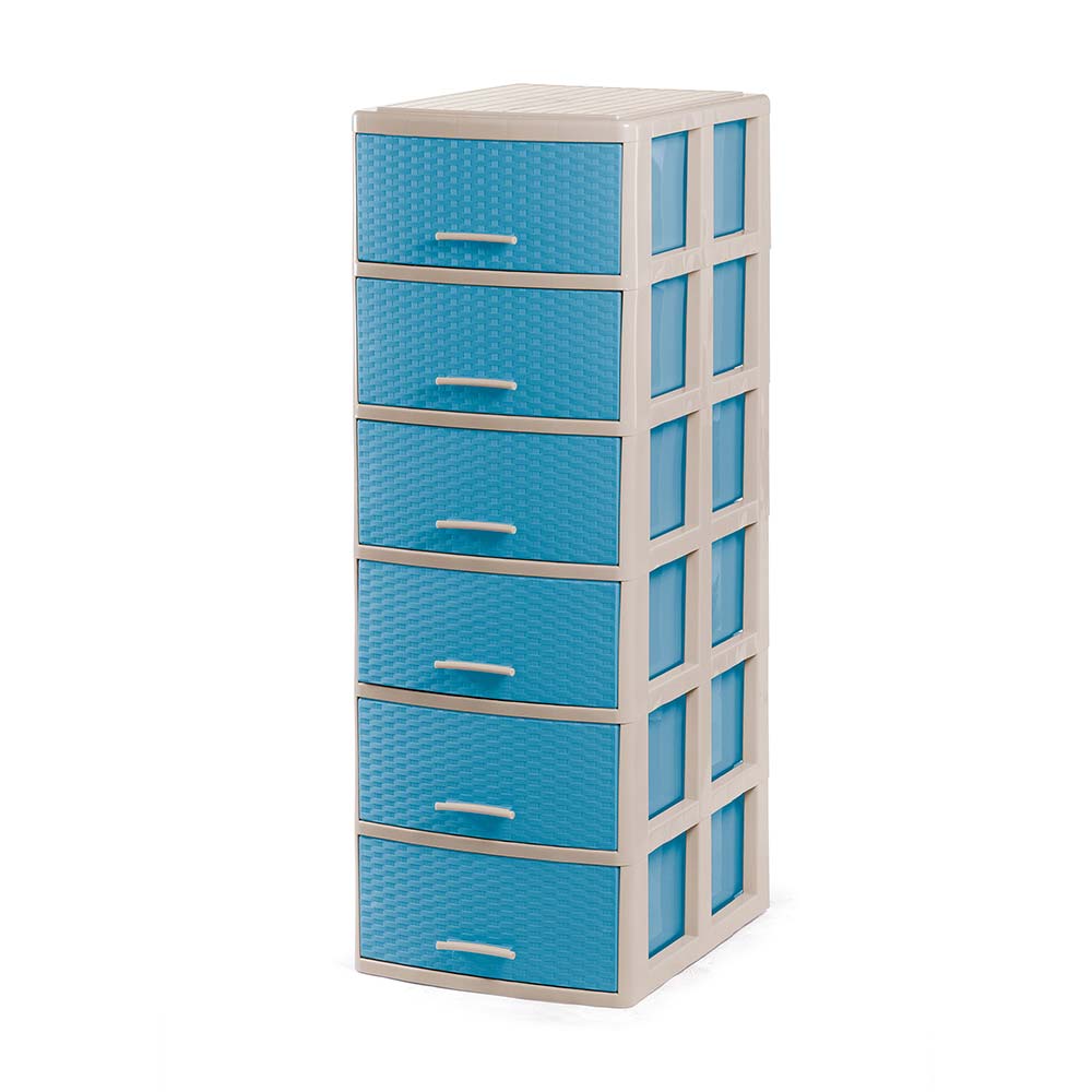 Cómoda Organizadora Polinplast Modelo #6 Beige Celeste