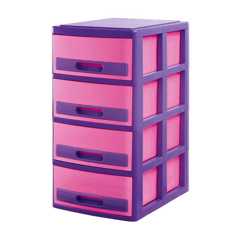 Cómoda Organizadora Polinplast Rosado Morado #4