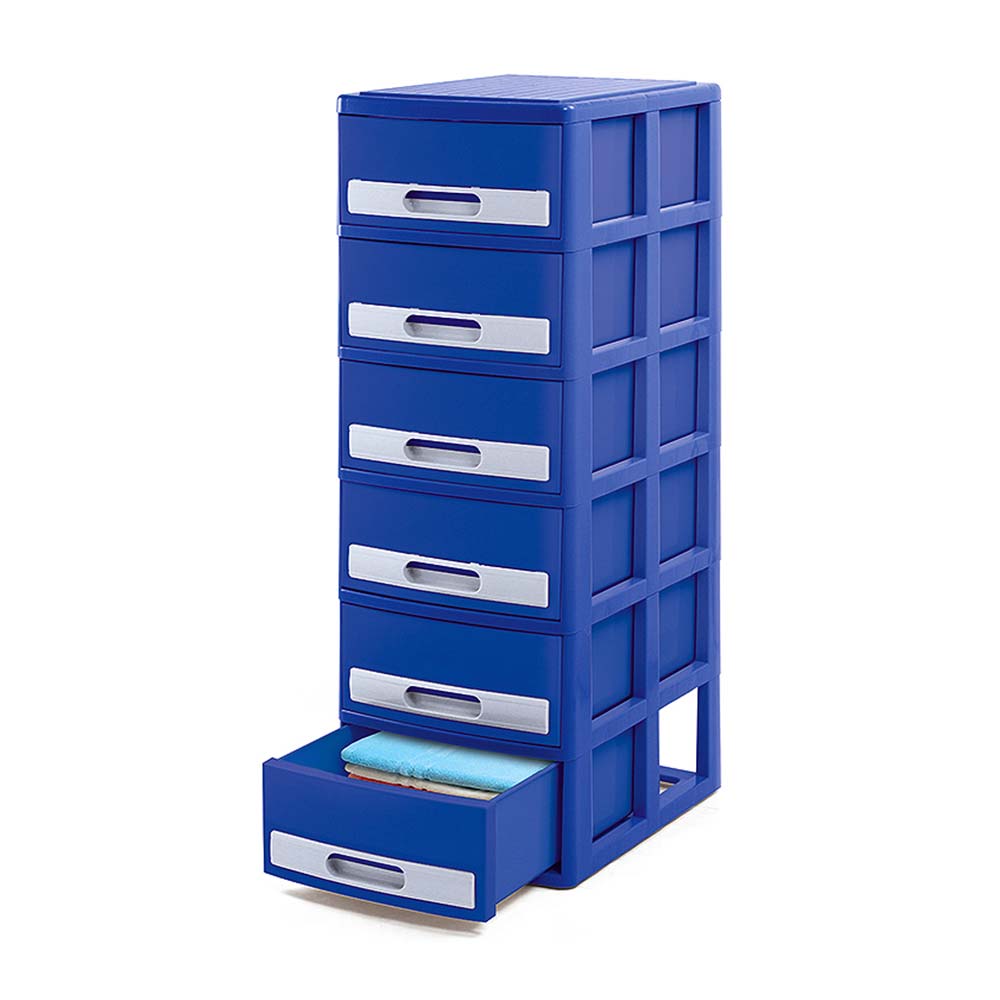 Cómoda Organizadora Polinplast Azulino Blanco #6