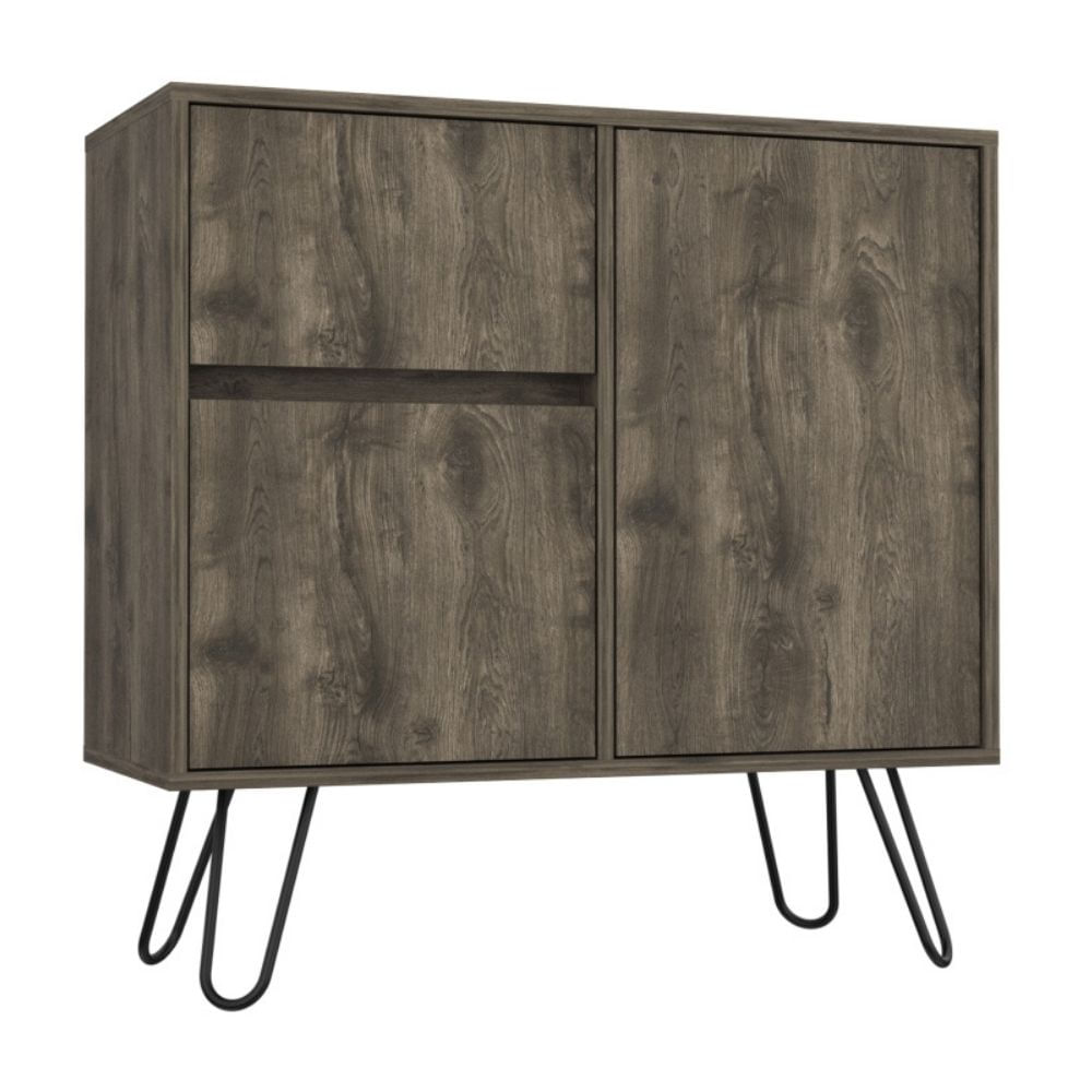 Aparador de Salón Andorra Melamina Marrón 80x80x35cm