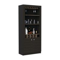 Bar Bellagio Tuhome Melamina Madera Decorativo Negro de 175cm