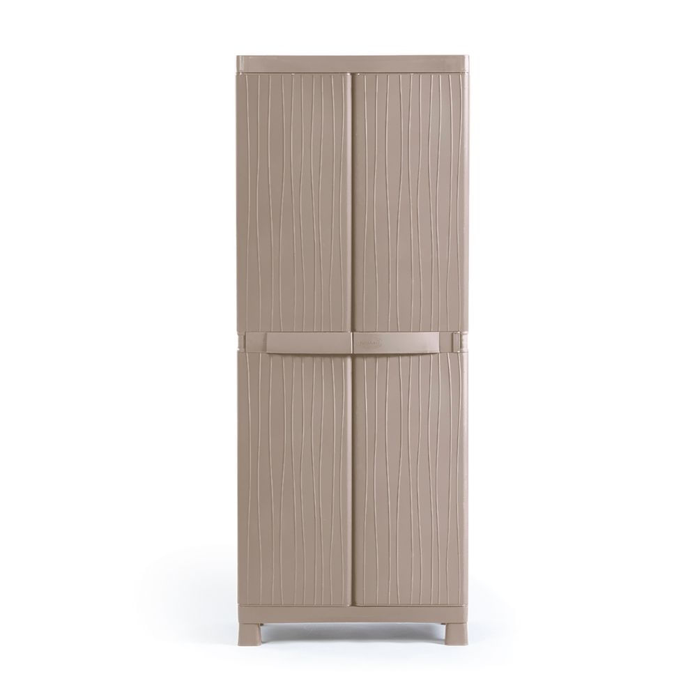 Ropero de plástico Roble Grande Madera Dakota Polinplast