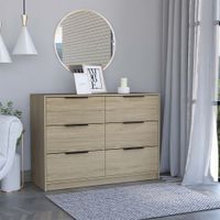 Cómoda Organizadora Kaia 4 Cajones 2 Puertas Rovere Tuhome