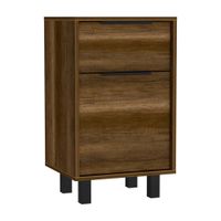 Velador Tuhome Kaia 1 Cajón 1 Puerta Melamina Caramelo