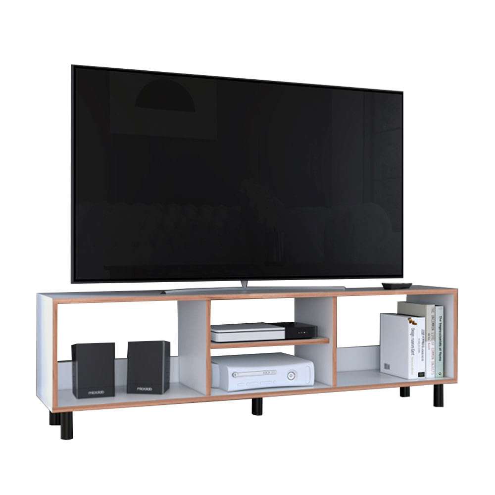 Mesa de TV 70"" Nomik Texas Blanco Duna Tuhome
