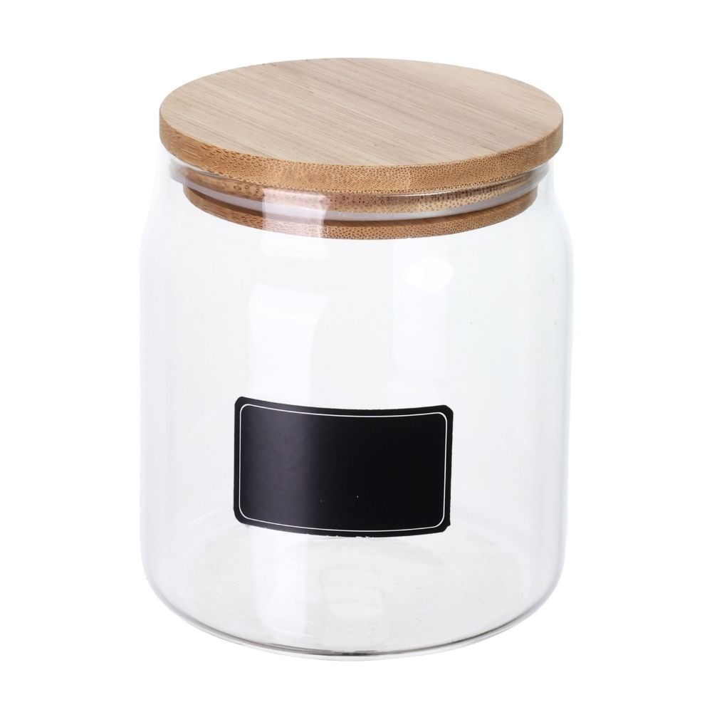 Canister de Vidrio S con Etiqueta Orange