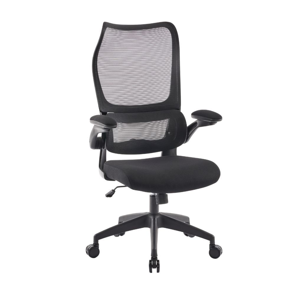 Silla Giratoria Lisboa Nylon/Metal Negro Orange