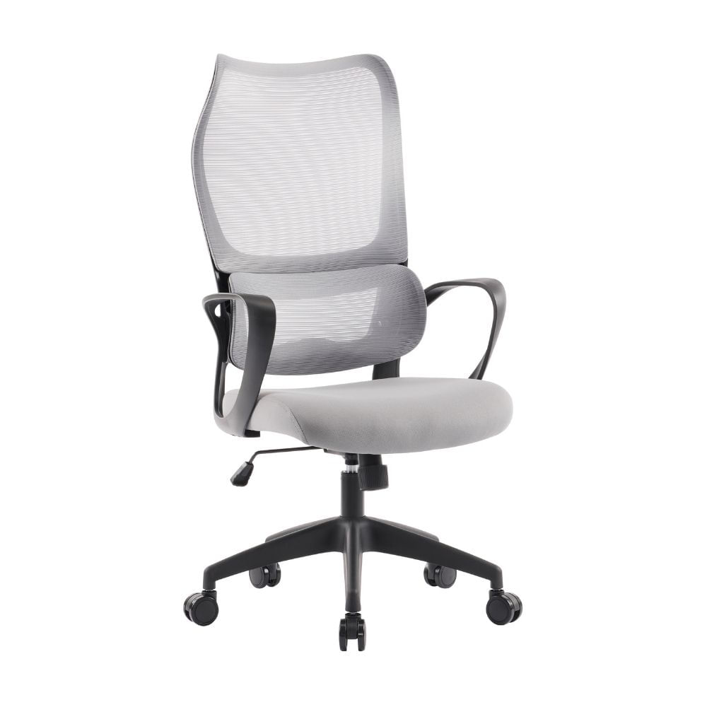 Silla Giratoria Lisboa Nylon/Metal Gris Orange