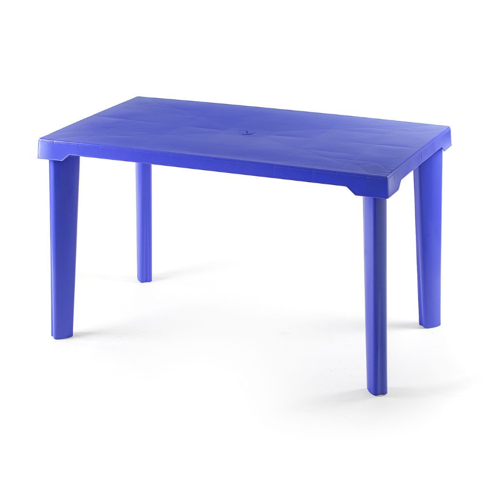Mesa Rectangular Gran Inka Polipropileno Azul 70x120cm Polinplast
