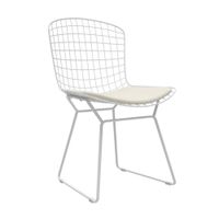 Silla de Diseño Decorativo Bertoia II Blanca Bonno