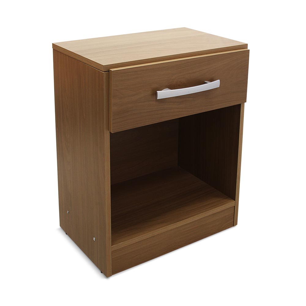 Velador Cali Nature Orange 1 cajón Texturizado Satinado Marrón