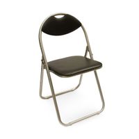 Silla plegable de reunión Negra Home Make