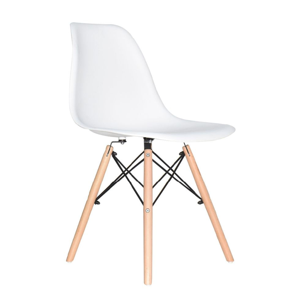 Silla diseño Eames Blanco Bonno