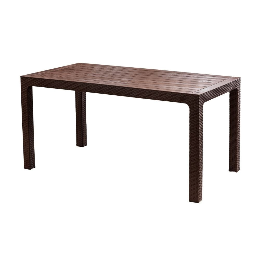 Mesa de Plástico Reyplast Roble Ratan 150x80cm