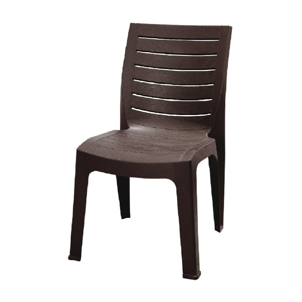 Silla Plástica Reyplast Roble sin Brazos