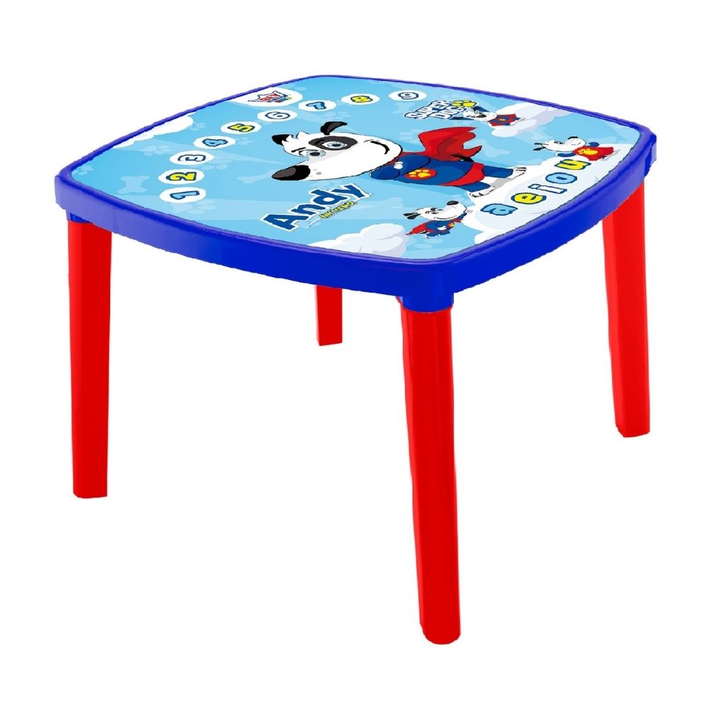 Mesa Infantil Reyplast Kinder Niño Azul de Polipropileno