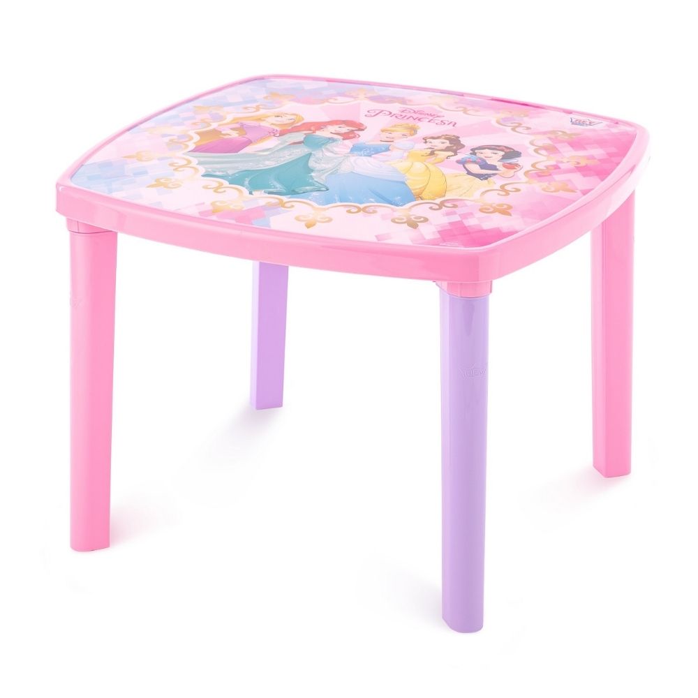 Mesa Infantil Reyplast Kinder Disney Princesas Rosa de Polipropileno