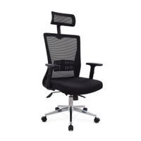 Silla de escritorio Ken con Cabecero Negro Bonno
