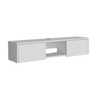 Panel de TV 65"" Gleid 2 Puertas Melamina Blanco Tuhome