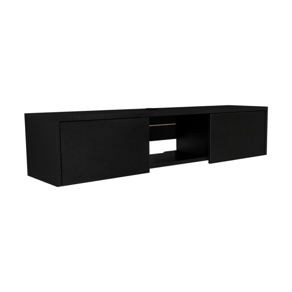 Panel de TV 65" Gleid Melamina Wengue de 125.1cm Tuhome