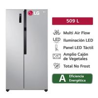 REFRIGERADORA LG   LS51BPP 509L NO FROST PLATEADO