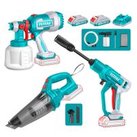 Combo Pistola para Pintar + Hidrolavadora + Aspiradora 20v Total TOSLI230522