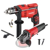 Combo taladro Percutor 750W + Amoladora 950W Industrial Rankor RID7501301-RAG950401