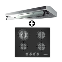 Combo Mabe Campana CMU6020PI0 + Encimera PM6045GV0