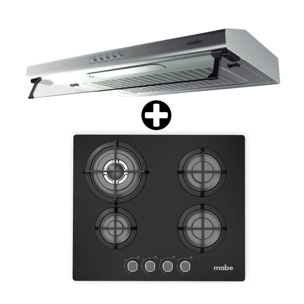 Combo Mabe Campana CMU6020PI0 + Encimera PM6045GV0