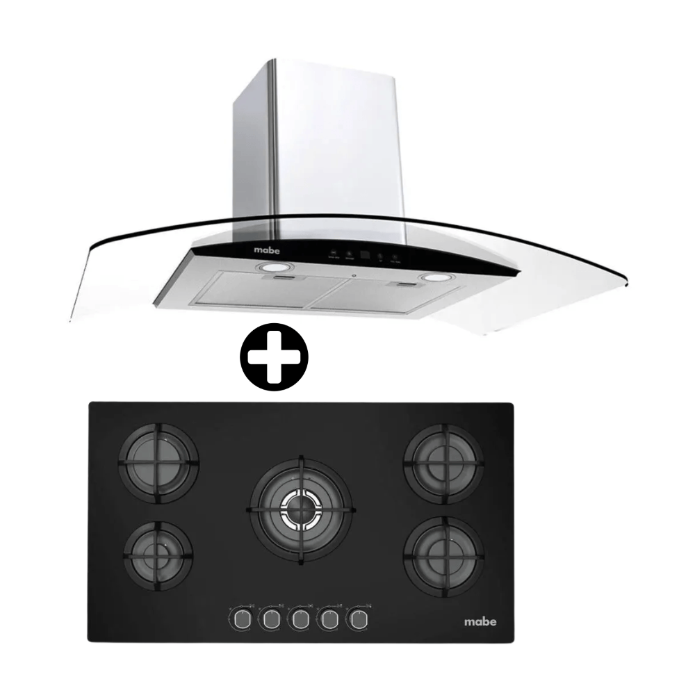 Combo Mabe Campana CM9018PIY0 + Encimera PM8655GV0