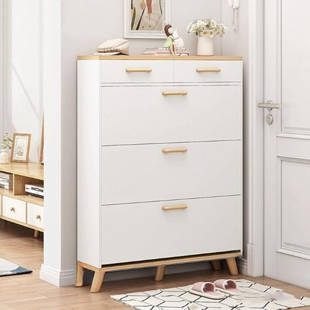 Zapatera Vintage Frankie Color Blanco/Duna TU MESITA