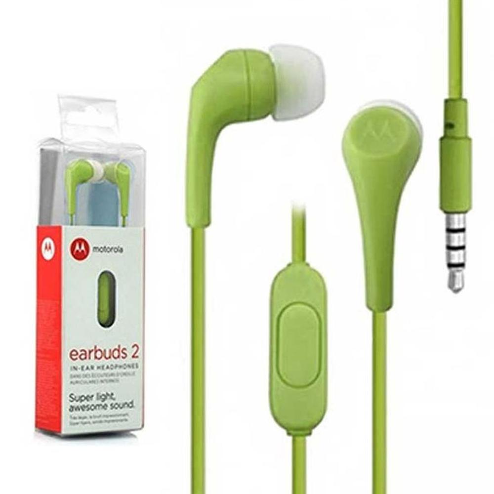 Audifonos Motorola Earbuds 2 C/Micro Lima Audifonos Motorola Earbuds 2 C/Micro Lima