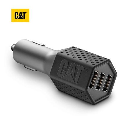 Cargador De Auto CAT Resistente Carga Rápida USB 7-2A DC 3Puertos Cargador De Auto CAT Resistente Carga Rápida USB 7-2A DC 3Puertos