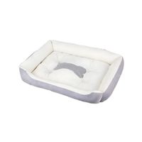 Cama Para Perros Antideslizante y Lavable Gris - Talla M